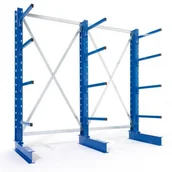 Szafy i regały magazynowe - B2B Partner Wariabilne regały wspornikowe 141364 - miniaturka - grafika 1