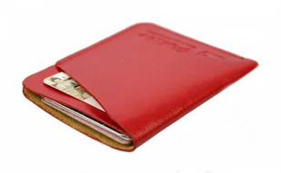 PolskaGalanteria.pl Etui Na Karty Dokumenty PolskaGalanteria Małe Skóra Naturalna Pionowe EK-1 CZERWONE - Etui na dokumenty i karty - miniaturka - grafika 2