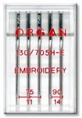 Akcesoria i części do maszyn do szycia - Organ Embroidery Igły do haftowania półpłaskie MIX 75-90 5470000 - miniaturka - grafika 1