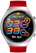 Smartwatch - Rubicon RNCE68 Czerwony - miniaturka - grafika 1