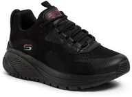 Sneakersy damskie - SKECHERS Sneakersy BOBS SPORT Urban Sounds 117017/BBK Czarny - miniaturka - grafika 1