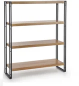 Regały - Halmar Regał kolor dąb złoty / czarny metal BOLIVAR REG1 loft - miniaturka - grafika 1