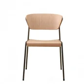 Krzesła - Scab Design Krzesło Lisa drewniane - rama antracytowa 2852-2 VA - miniaturka - grafika 1