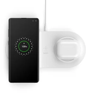 Belkin Ładowarka indukcyjna pad 2x10W Biała WIZ002vfWH - Ładowarki do telefonów - miniaturka - grafika 3