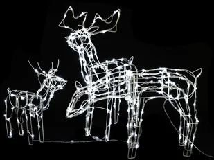 vidaXL 3-częściowa ozdoba świąteczna, renifery, 229 LED - Oświetlenie świąteczne - miniaturka - grafika 3