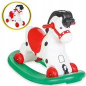 Zabawki na biegunach - Konik Na Biegunach Koń Bujak Jeździk 2w1 dźwięki - miniaturka - grafika 1