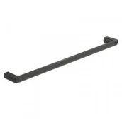 Wieszaki łazienkowe - Roca A817030CN0 Wieszak ręcznikowy jednoramienny "uchwyt" ścienny 600mm Titanium Black - miniaturka - grafika 1