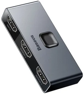Baseus Splitter Matrix HDMI 2x HDMI 4K 30 Hz szary CAHUB-BC0G CAHUB-BC0G - Rozgałęźniki - miniaturka - grafika 2
