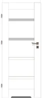 Drzwi wewnętrzne - Voster Skrzydło drzwiowe z podcięciem wentylacyjnym Parma Białe 80 Lewe - miniaturka - grafika 1