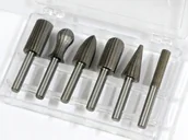 Akcesoria do urządzeń ogrodniczych - Frezy Trzpieniowe 6MM Frez Tarnik 6szt Do Metalu - miniaturka - grafika 1