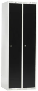 AJ Produkty Szafa ubraniowa 2 moduły 1740x800x550 mm czarny 315396 - Szafki BHP AJ Produkty Szafa ubraniowa 2 moduły 1740x800x550 mm czarny 315396 - Szafki BHP - miniaturka - grafika 1